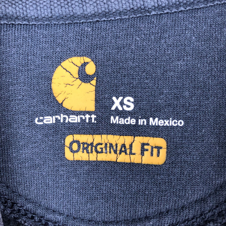 Carhartt ORIGINAL FIT Sweatshirt Pullover Hoodie, Men's Size XS (approx.) cotton navy blue type Vintage Second Hand