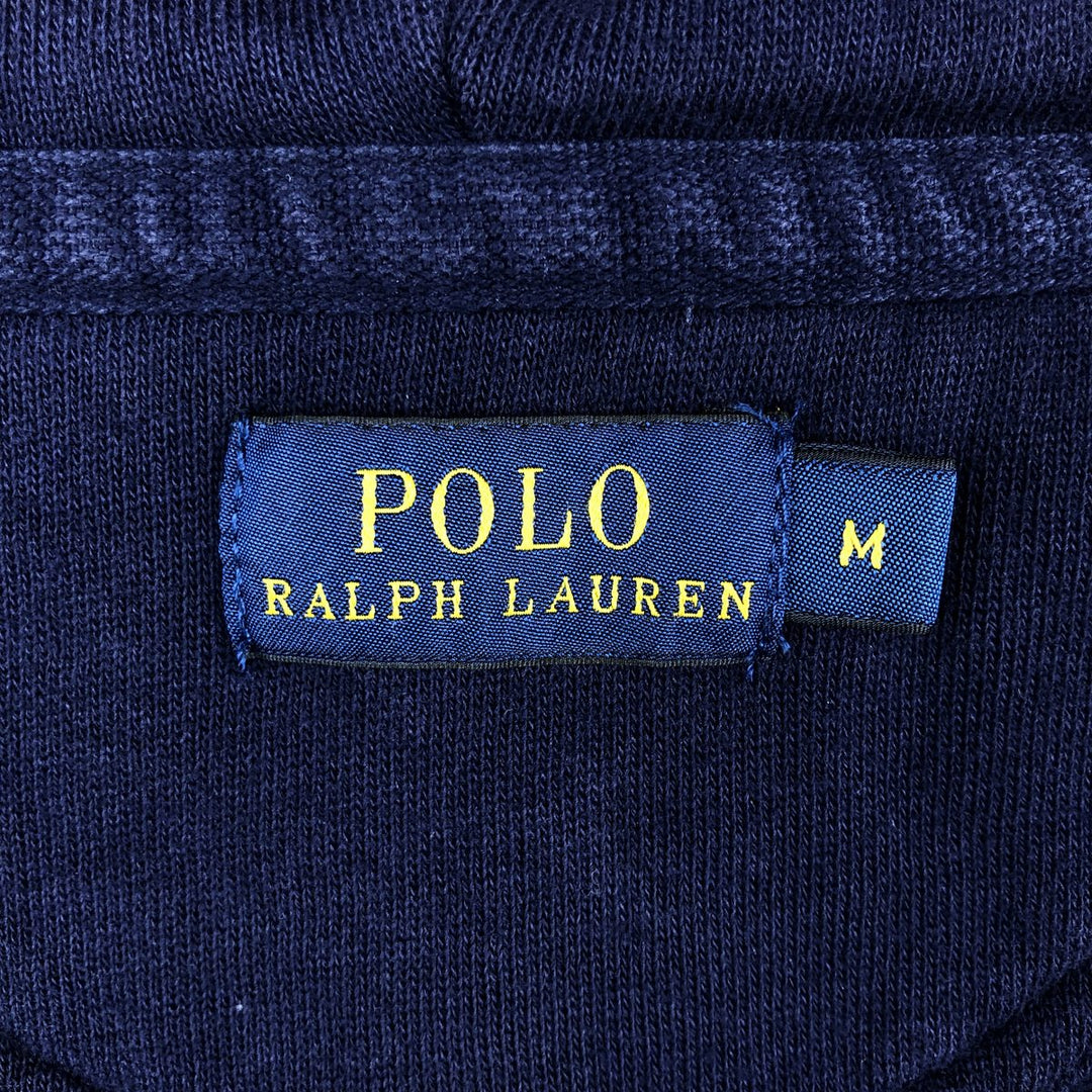 Ralph Lauren POLO RALPH LAUREN Sweat Full-Zip Hoodie, Women's Size M (approx.) cotton navy blue type Vintage Second Hand