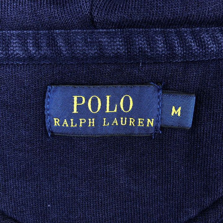 Ralph Lauren POLO RALPH LAUREN Sweat Full-Zip Hoodie, Women's Size M (approx.) cotton navy blue type Vintage Second Hand