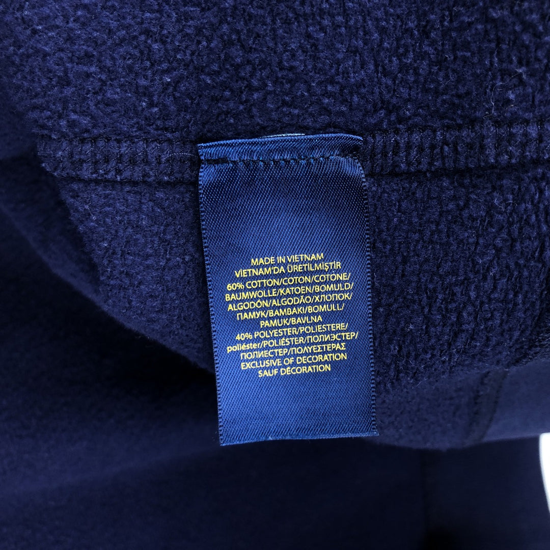 Ralph Lauren POLO RALPH LAUREN Sweat Full-Zip Hoodie, Women's Size M (approx.) cotton navy blue type Vintage Second Hand