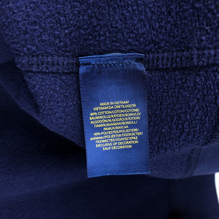 Ralph Lauren POLO RALPH LAUREN Sweat Full-Zip Hoodie, Women's Size M (approx.) cotton navy blue type Vintage Second Hand