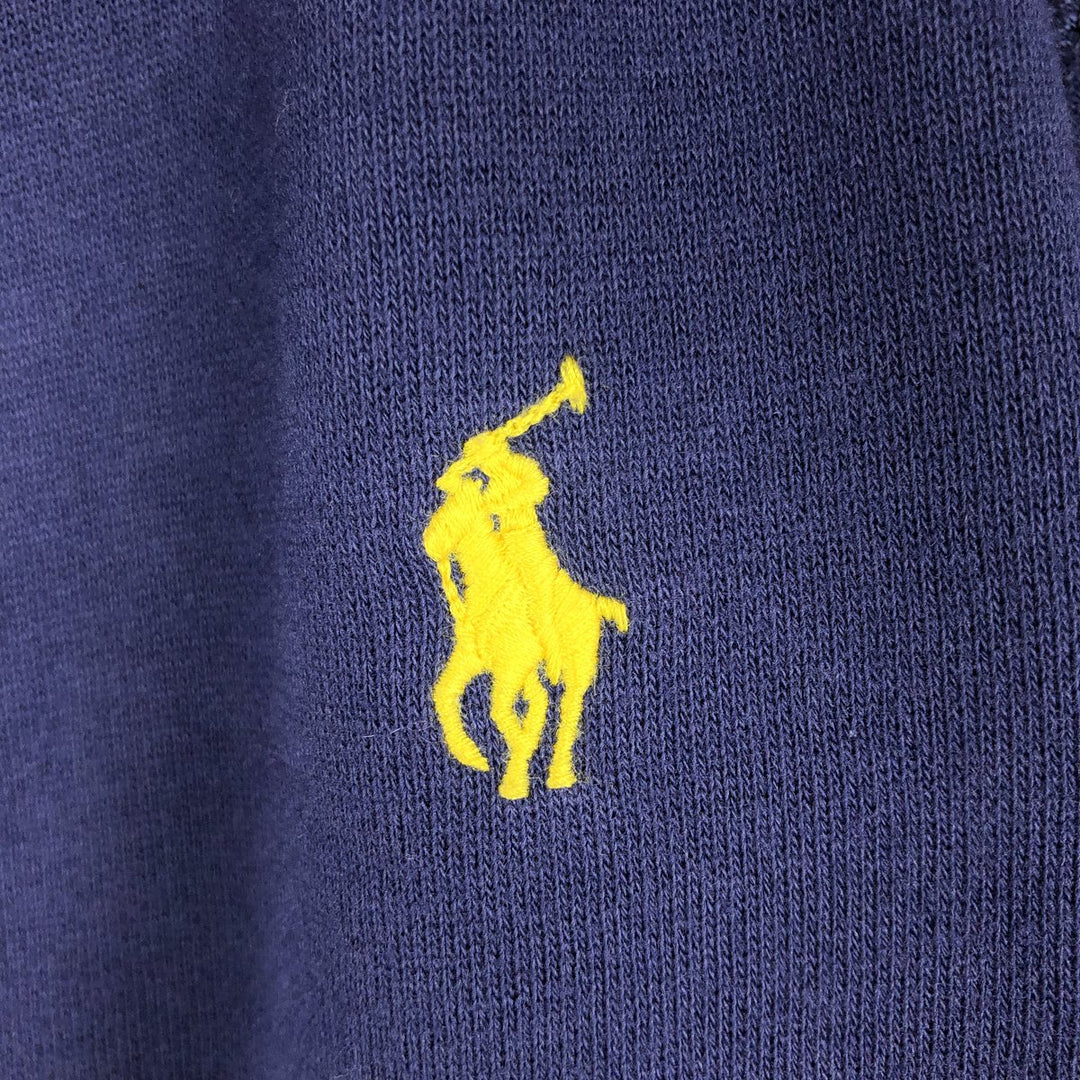 Ralph Lauren POLO RALPH LAUREN Sweat Full-Zip Hoodie, Women's Size M (approx.) cotton navy blue type Vintage Second Hand