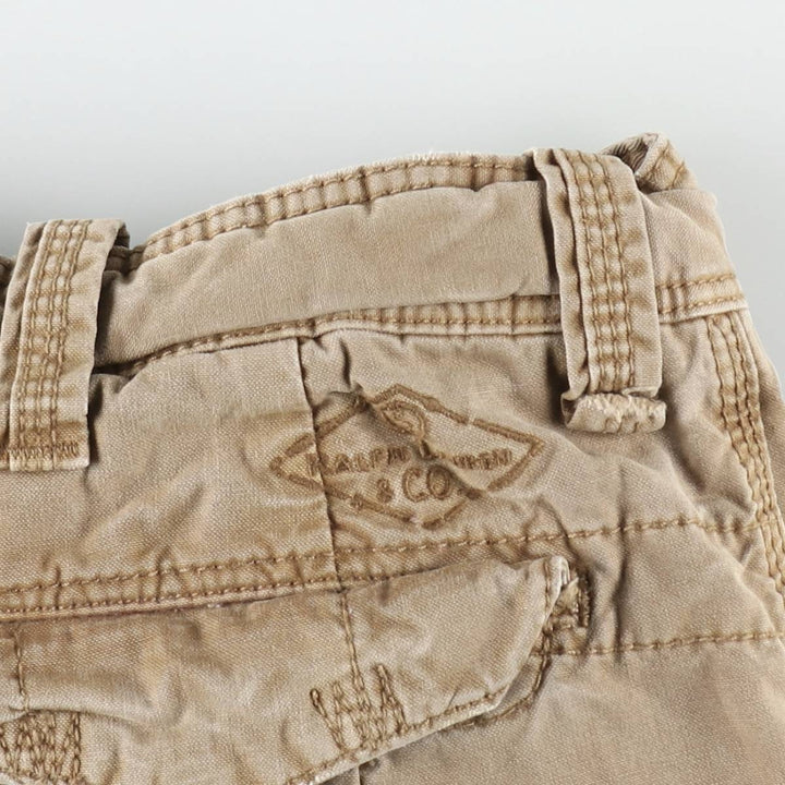 Ralph Lauren POLO by Ralph Lauren Cargo Shorts, Men's Size W34 (approx.), Vintage cotton Khaki type beige Vintage Second Hand