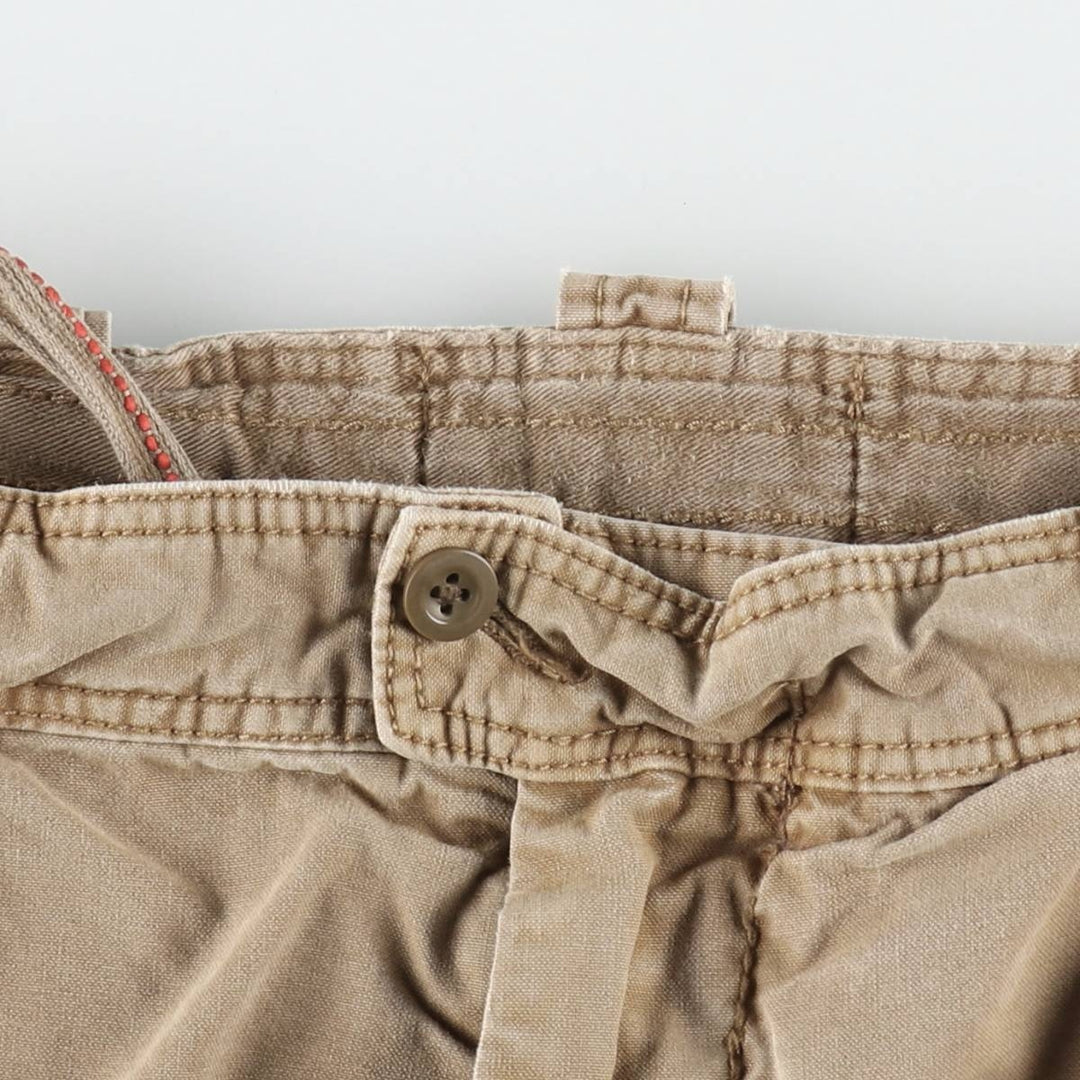 Ralph Lauren POLO by Ralph Lauren Cargo Shorts, Men's Size W34 (approx.), Vintage cotton Khaki type beige Vintage Second Hand