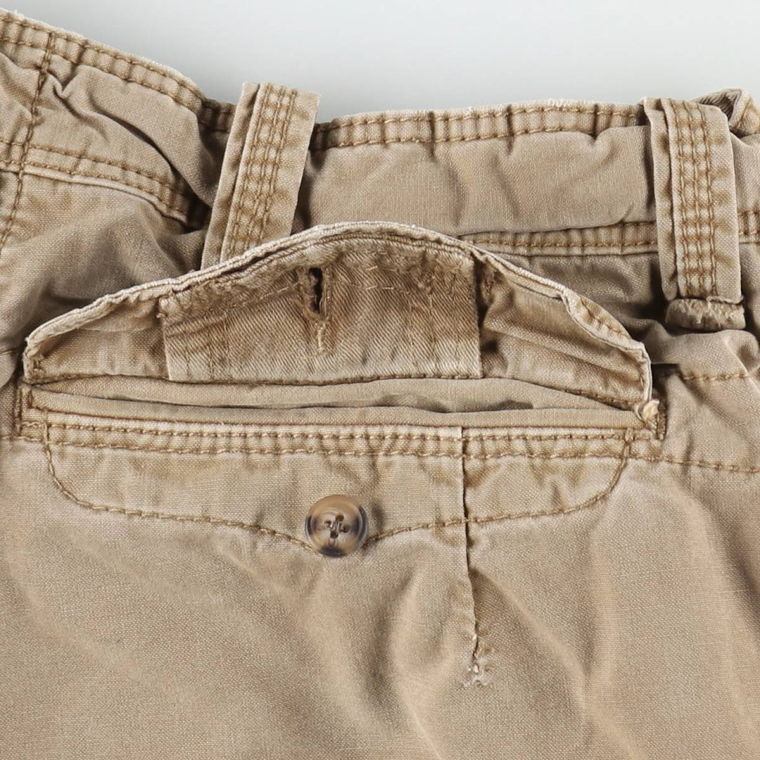 Ralph Lauren POLO by Ralph Lauren Cargo Shorts, Men's Size W34 (approx.), Vintage cotton Khaki type beige Vintage Second Hand