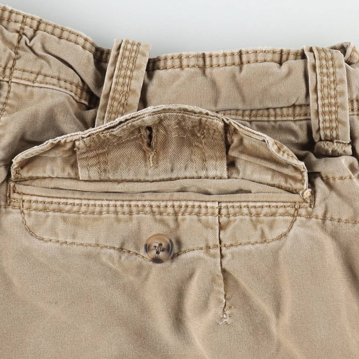 Ralph Lauren POLO by Ralph Lauren Cargo Shorts, Men's Size W34 (approx.), Vintage cotton Khaki type beige Vintage Second Hand
