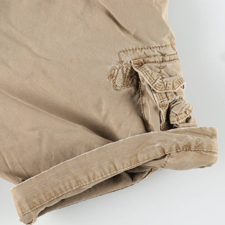 Ralph Lauren POLO by Ralph Lauren Cargo Shorts, Men's Size W34 (approx.), Vintage cotton Khaki type beige Vintage Second Hand