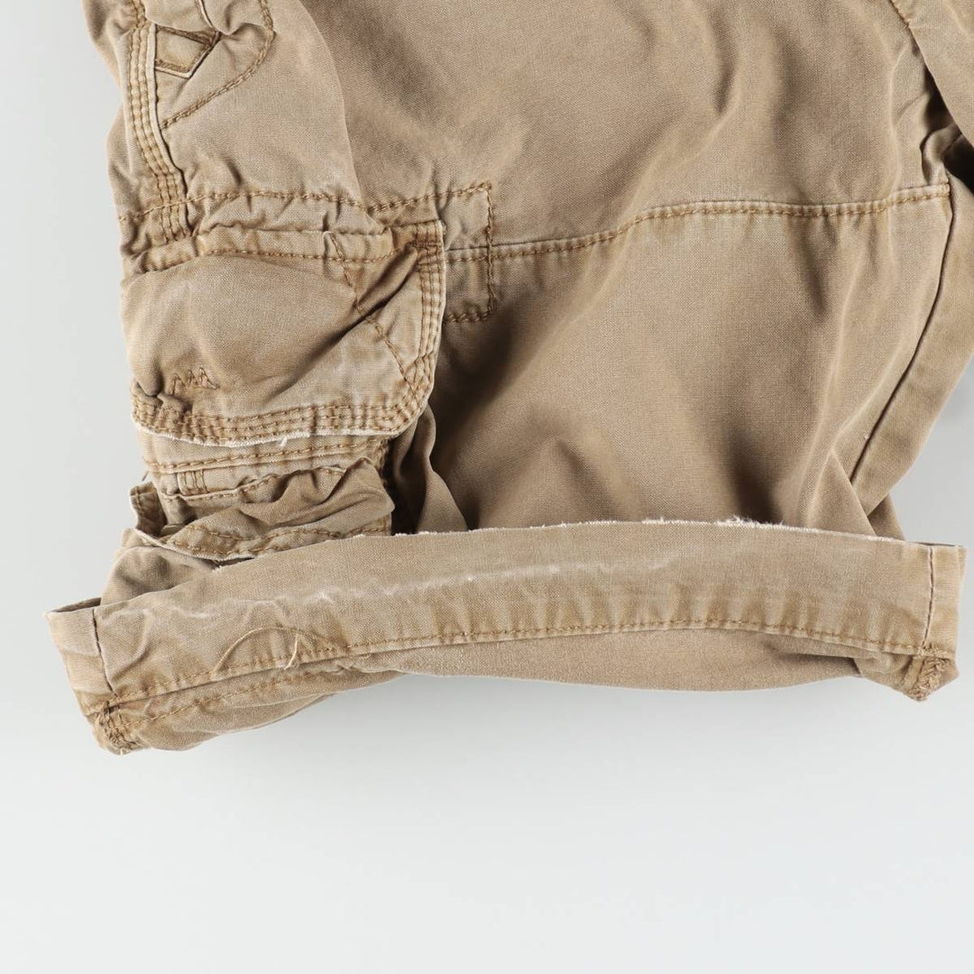 Ralph Lauren POLO by Ralph Lauren Cargo Shorts, Men's Size W34 (approx.), Vintage cotton Khaki type beige Vintage Second Hand