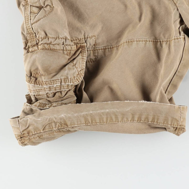 Ralph Lauren POLO by Ralph Lauren Cargo Shorts, Men's Size W34 (approx.), Vintage cotton Khaki type beige Vintage Second Hand