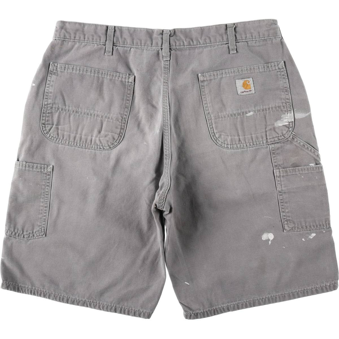Carhartt Duck Work Shorts, Short Pants, Men's, W36 cotton gray type Vintage Second Hand