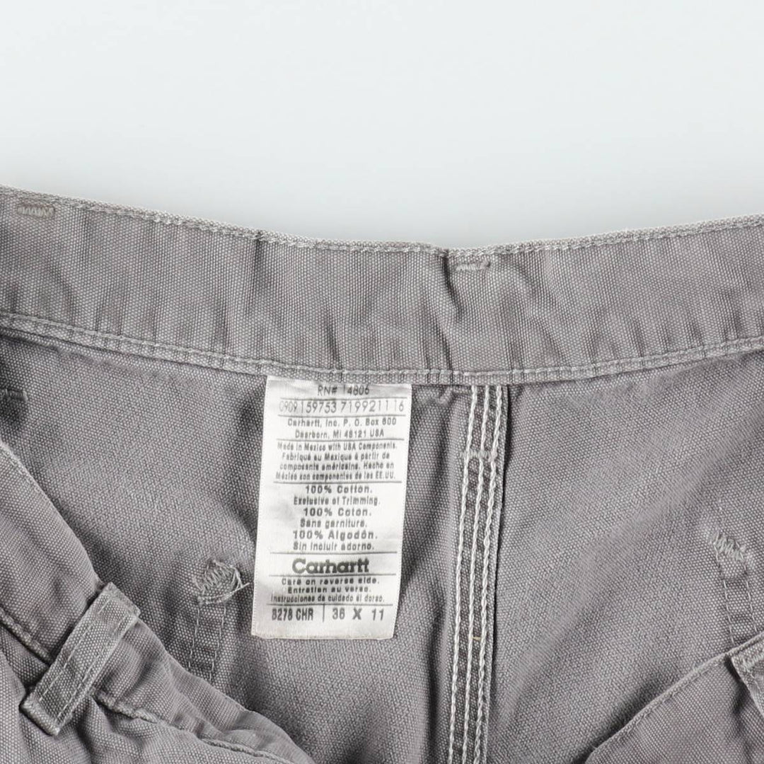 Carhartt Duck Work Shorts, Short Pants, Men's, W36 cotton gray type Vintage Second Hand