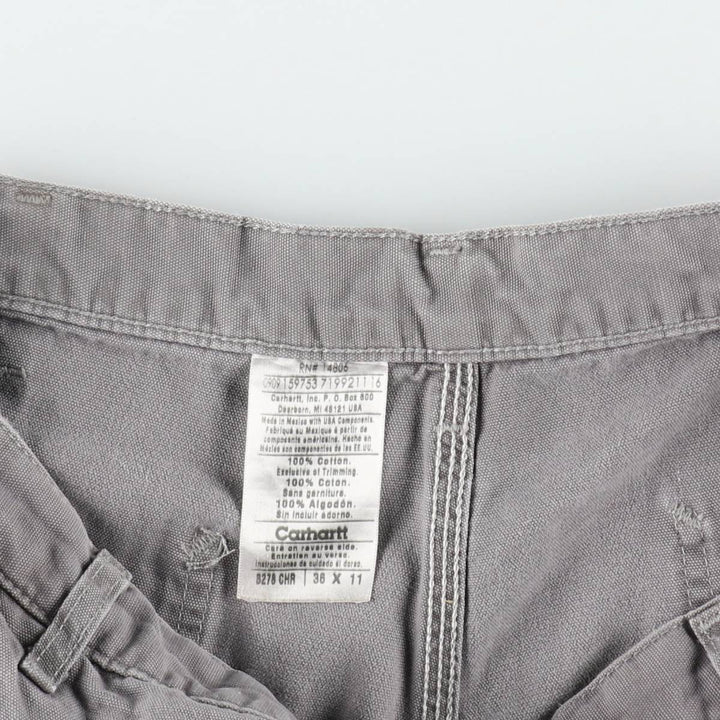 Carhartt Duck Work Shorts, Short Pants, Men's, W36 cotton gray type Vintage Second Hand