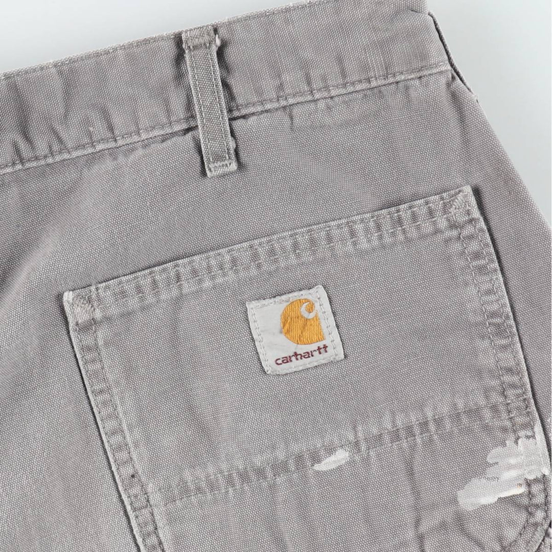 Carhartt Duck Work Shorts, Short Pants, Men's, W36 cotton gray type Vintage Second Hand