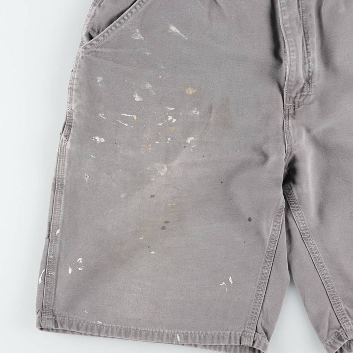 Carhartt Duck Work Shorts, Short Pants, Men's, W36 cotton gray type Vintage Second Hand