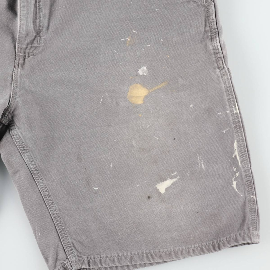 Carhartt Duck Work Shorts, Short Pants, Men's, W36 cotton gray type Vintage Second Hand