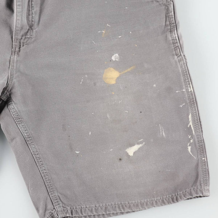 Carhartt Duck Work Shorts, Short Pants, Men's, W36 cotton gray type Vintage Second Hand