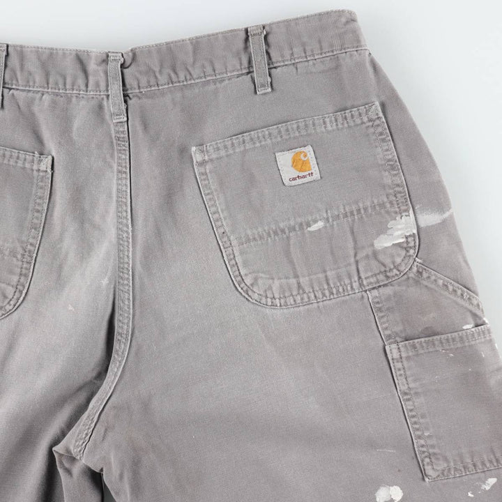 Carhartt Duck Work Shorts, Short Pants, Men's, W36 cotton gray type Vintage Second Hand