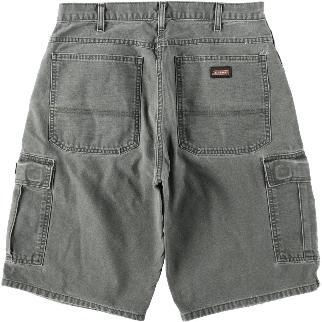 Dickies Duck Cargo Shorts, Men's Size W32 (approx.) cotton Khaki type Vintage Second Hand