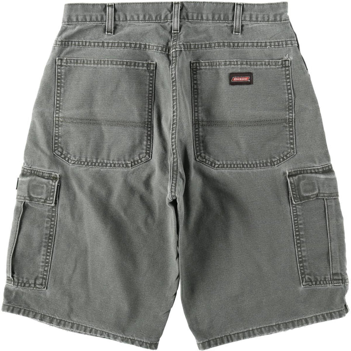 Dickies Duck Cargo Shorts, Men's Size W32 (approx.) cotton Khaki type Vintage Second Hand