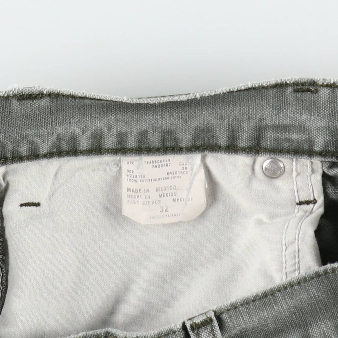 Dickies Duck Cargo Shorts, Men's Size W32 (approx.) cotton Khaki type Vintage Second Hand