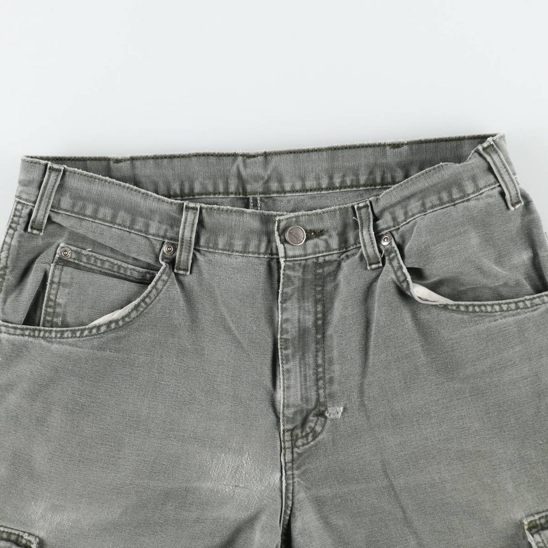 Dickies Duck Cargo Shorts, Men's Size W32 (approx.) cotton Khaki type Vintage Second Hand