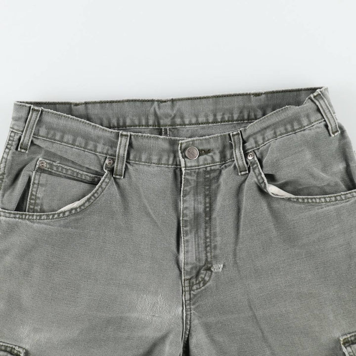 Dickies Duck Cargo Shorts, Men's Size W32 (approx.) cotton Khaki type Vintage Second Hand