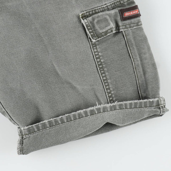 Dickies Duck Cargo Shorts, Men's Size W32 (approx.) cotton Khaki type Vintage Second Hand
