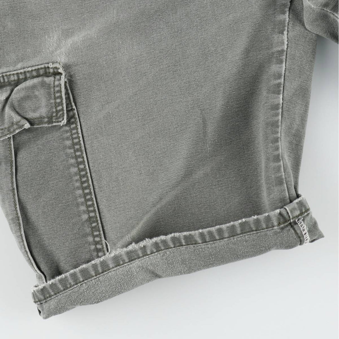 Dickies Duck Cargo Shorts, Men's Size W32 (approx.) cotton Khaki type Vintage Second Hand
