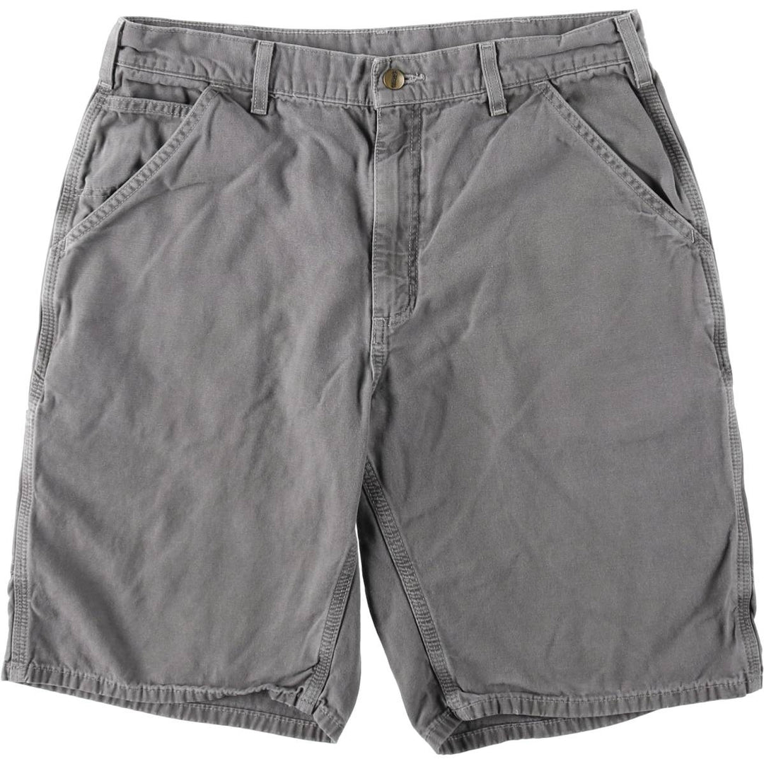 Carhartt Duck Work Shorts, Men's Size W34 cotton gray type Vintage Second Hand