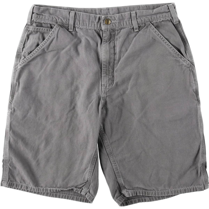 Carhartt Duck Work Shorts, Men's Size W34 cotton gray type Vintage Second Hand