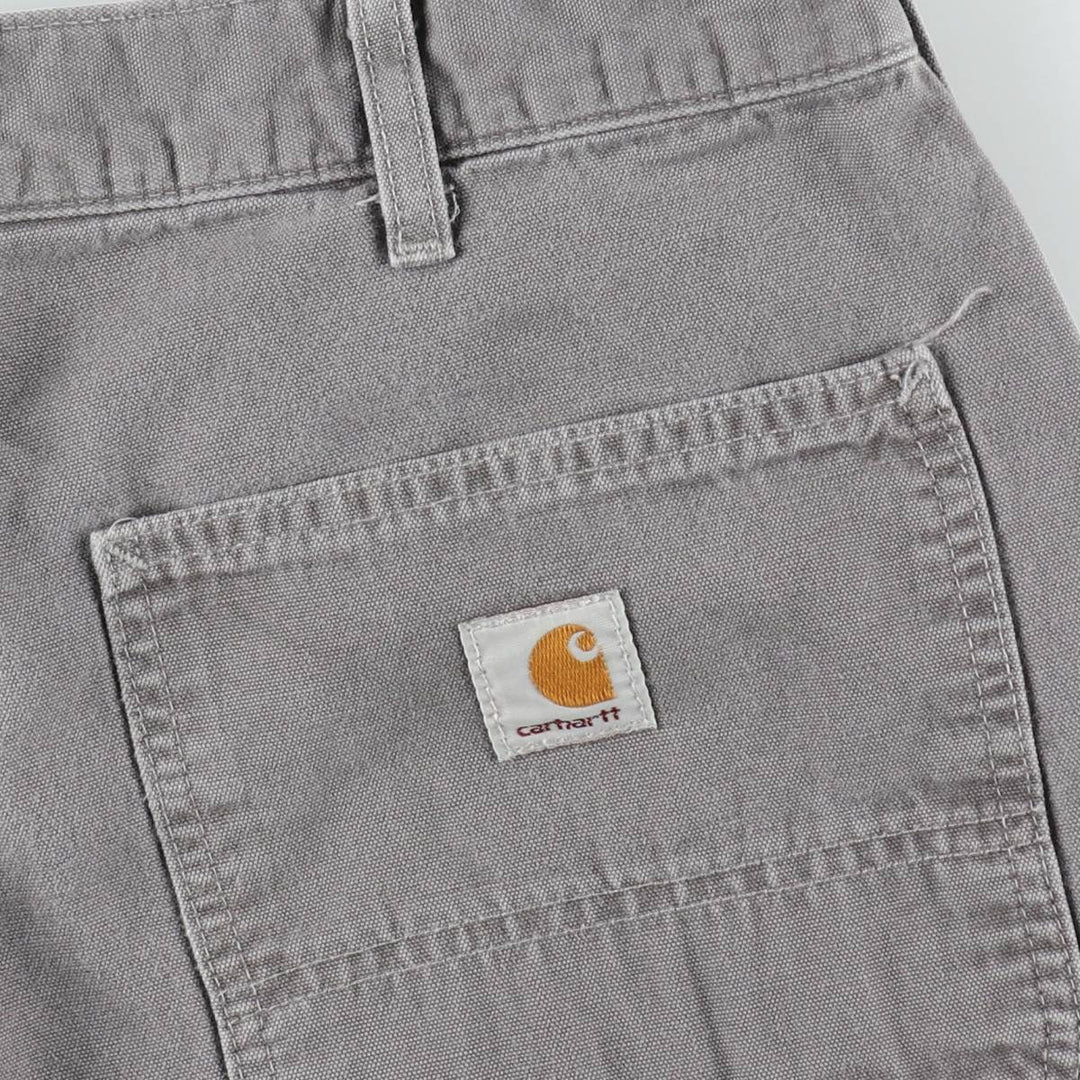 Carhartt Duck Work Shorts, Men's Size W34 cotton gray type Vintage Second Hand