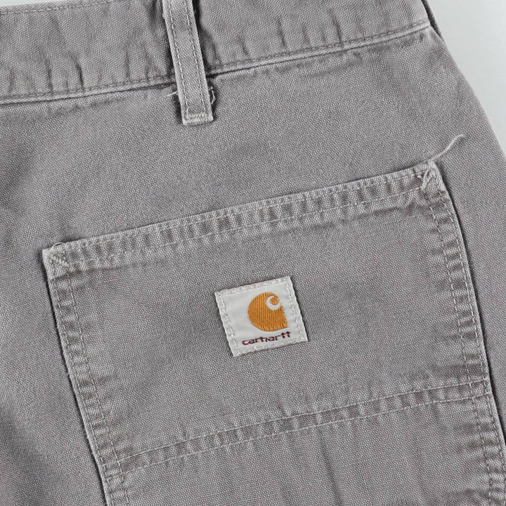 Carhartt Duck Work Shorts, Men's Size W34 cotton gray type Vintage Second Hand