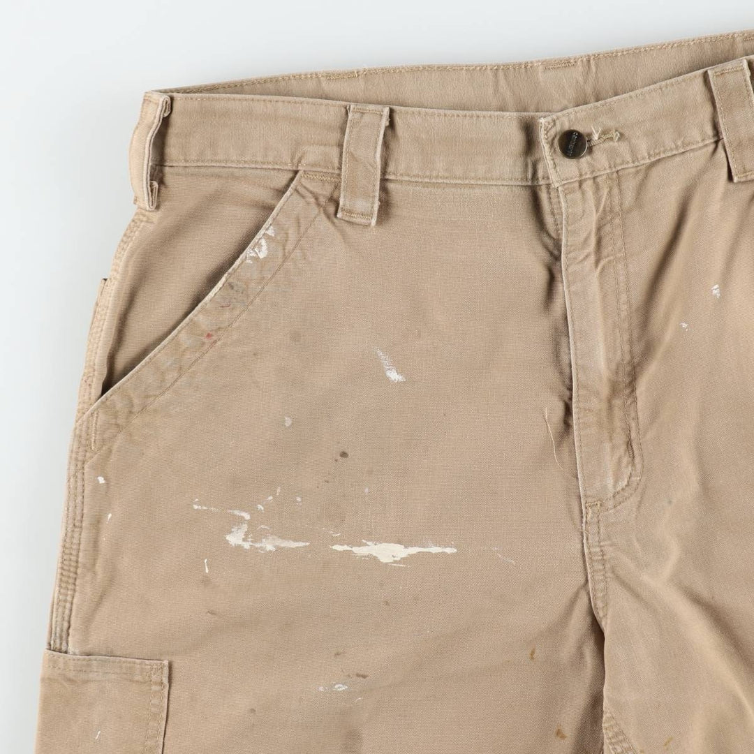 Carhartt ORIGINAL FIT Duck Painter Shorts, Shorts, Men's, W36 equivalent cotton Beige type Vintage Second Hand