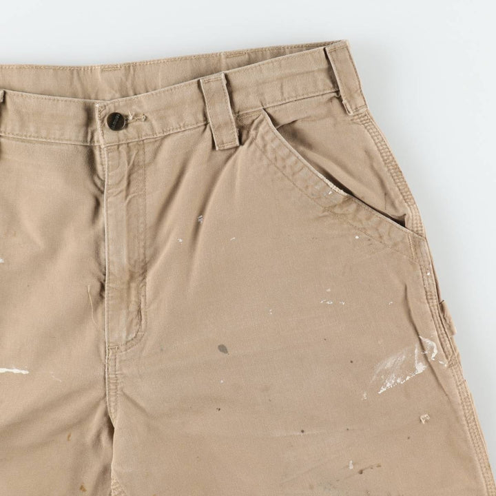 Carhartt ORIGINAL FIT Duck Painter Shorts, Shorts, Men's, W36 equivalent cotton Beige type Vintage Second Hand