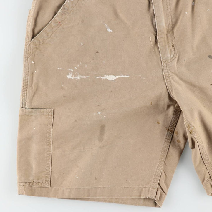 Carhartt ORIGINAL FIT Duck Painter Shorts, Shorts, Men's, W36 equivalent cotton Beige type Vintage Second Hand
