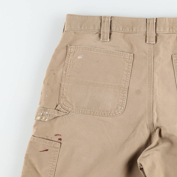 Carhartt ORIGINAL FIT Duck Painter Shorts, Shorts, Men's, W36 equivalent cotton Beige type Vintage Second Hand