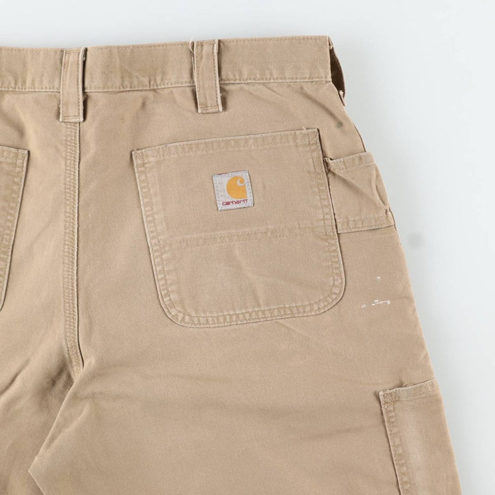 Carhartt ORIGINAL FIT Duck Painter Shorts, Shorts, Men's, W36 equivalent cotton Beige type Vintage Second Hand
