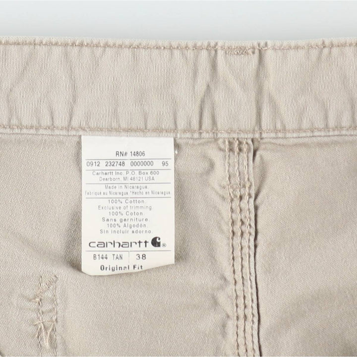 Carhartt ORIGINAL FIT Duck Painter Shorts, Shorts, Men's, W37 equivalent cotton Beige type Vintage Second Hand