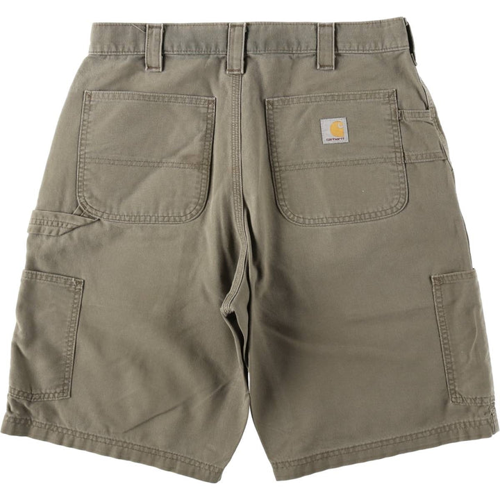 Carhartt Original Fit Duck Painter Shorts, Men's Size W33 cotton brown type Vintage Second Hand