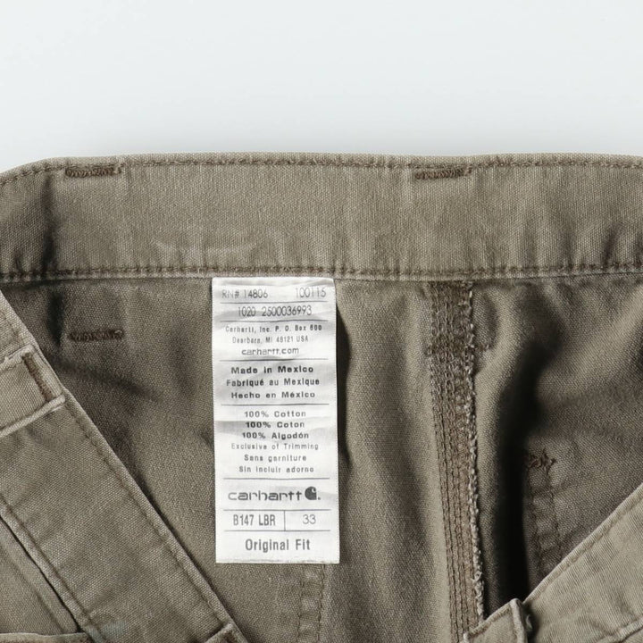 Carhartt Original Fit Duck Painter Shorts, Men's Size W33 cotton brown type Vintage Second Hand