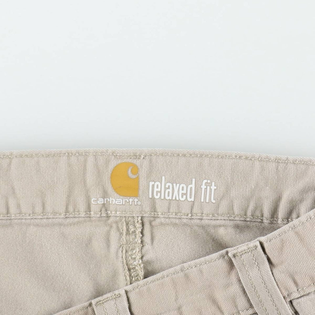 Carhartt Duck Canvas Work Shorts, Men's W35 (approx.) cotton Beige type Vintage Second Hand
