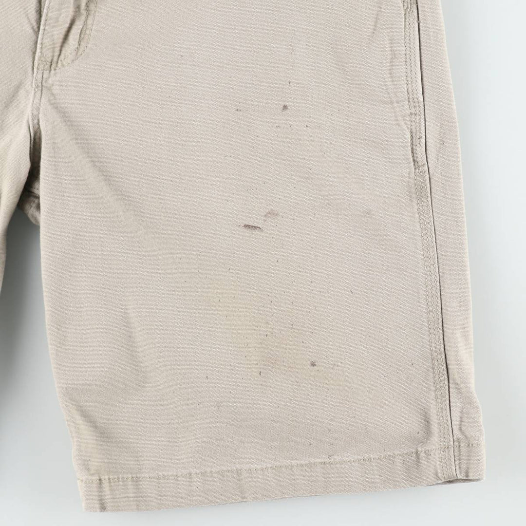 Carhartt Duck Canvas Work Shorts, Men's W35 (approx.) cotton Beige type Vintage Second Hand