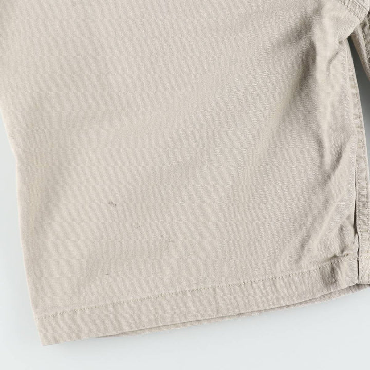 Carhartt Duck Canvas Work Shorts, Men's W35 (approx.) cotton Beige type Vintage Second Hand