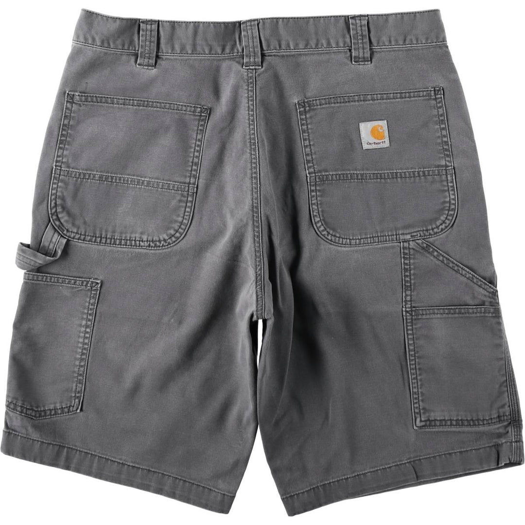 Carhartt Relaxed Fit Duck Canvas Painter Shorts, Men's W35 (approx.) cotton gray type Vintage Second Hand