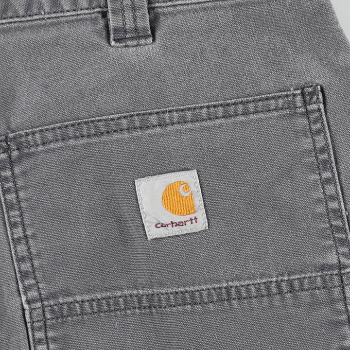 Carhartt Relaxed Fit Duck Canvas Painter Shorts, Men's W35 (approx.) cotton gray type Vintage Second Hand