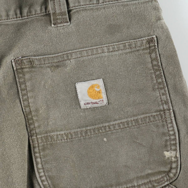 Carhartt Relaxed Fit Duck Painter Shorts, Men's, W34 equivalent cotton Khaki type Vintage Second Hand