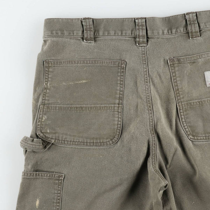 Carhartt Relaxed Fit Duck Painter Shorts, Men's, W34 equivalent cotton Khaki type Vintage Second Hand