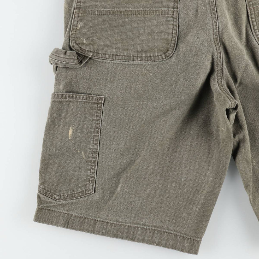 Carhartt Relaxed Fit Duck Painter Shorts, Men's, W34 equivalent cotton Khaki type Vintage Second Hand