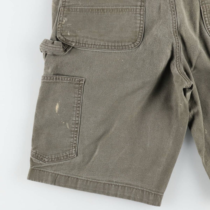 Carhartt Relaxed Fit Duck Painter Shorts, Men's, W34 equivalent cotton Khaki type Vintage Second Hand
