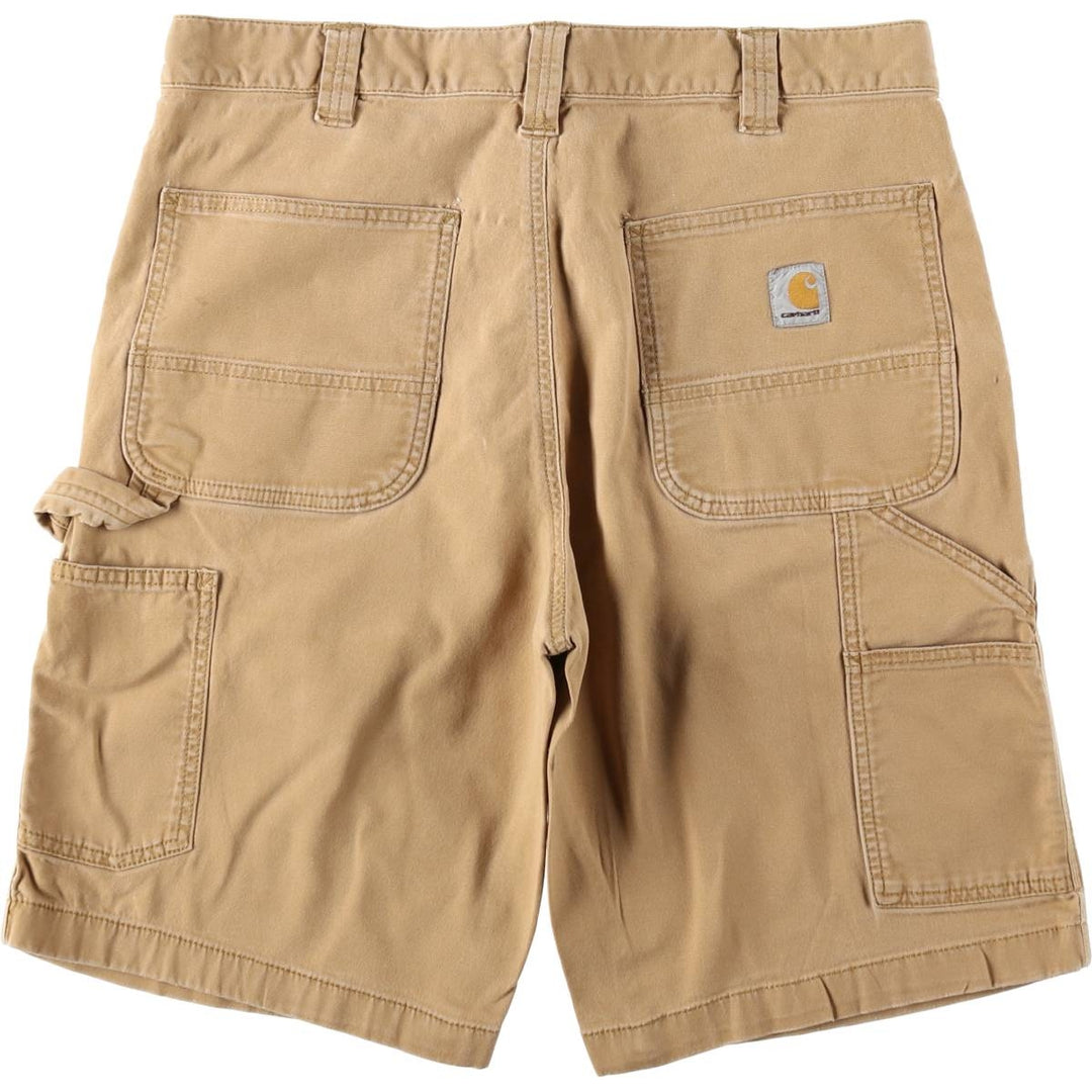 Carhartt Relaxed Fit Duck Painter Shorts, Shorts, Men's, W34 equivalent cotton Beige type Vintage Second Hand